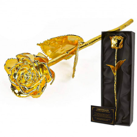 Rose éternelle or 24 carats