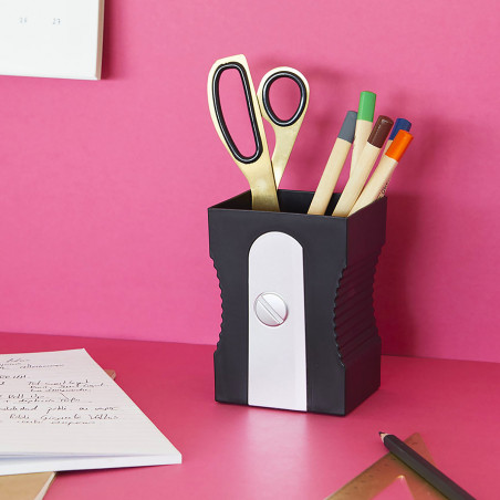 Pot à crayons taille-crayons