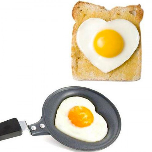 Poêlon Cœur pour Œuf au Plat – Mini Poêle en Forme de Cœur - Mycrazystuff