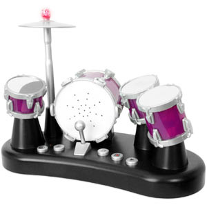 Kit de batterie générique, Finger Electronic Drum Set Répliques miniatures  de bureau avec conception d'enregistrement, doigt de toucher ou de frappe,  jouets musicaux amusants pour enfants