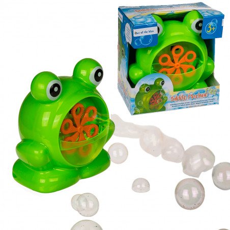 Grenouille machine à bulles