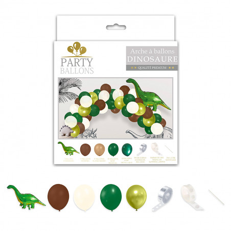 Kit arche à ballons dinosaure