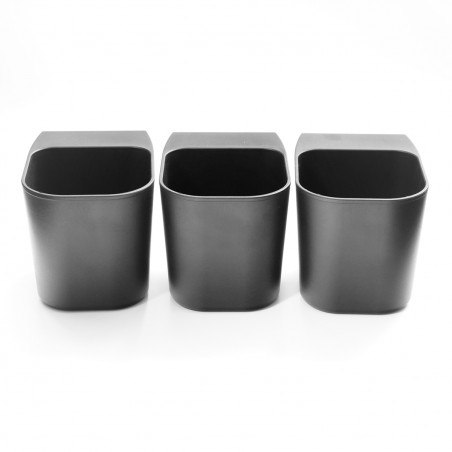 Trois pots de rangement pour écran d'ordinateur
