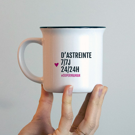 Mug d'astreinte 7/7J 24/24H, superMaman