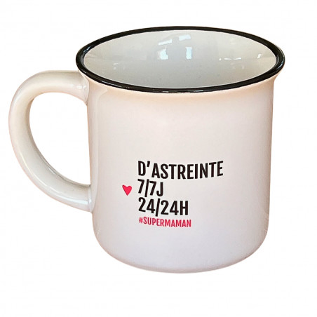 Mug d'astreinte 7/7J 24/24H, superMaman