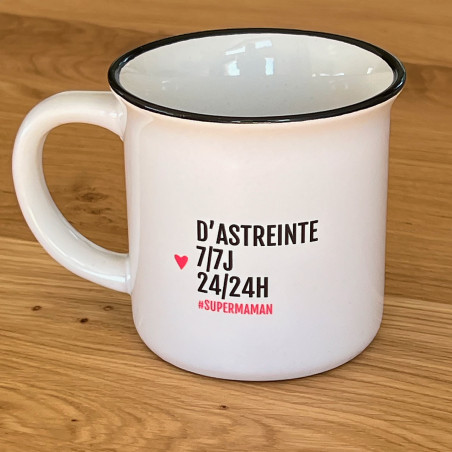 Mug d'astreinte 7/7J 24/24H, superMaman