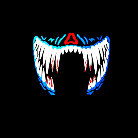 Masque mâchoire lumineuse