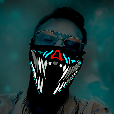 Masque mâchoire lumineuse