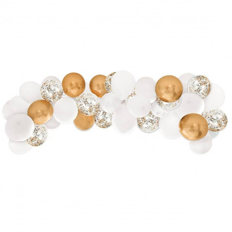 Kit Arche de ballons de fête dorés