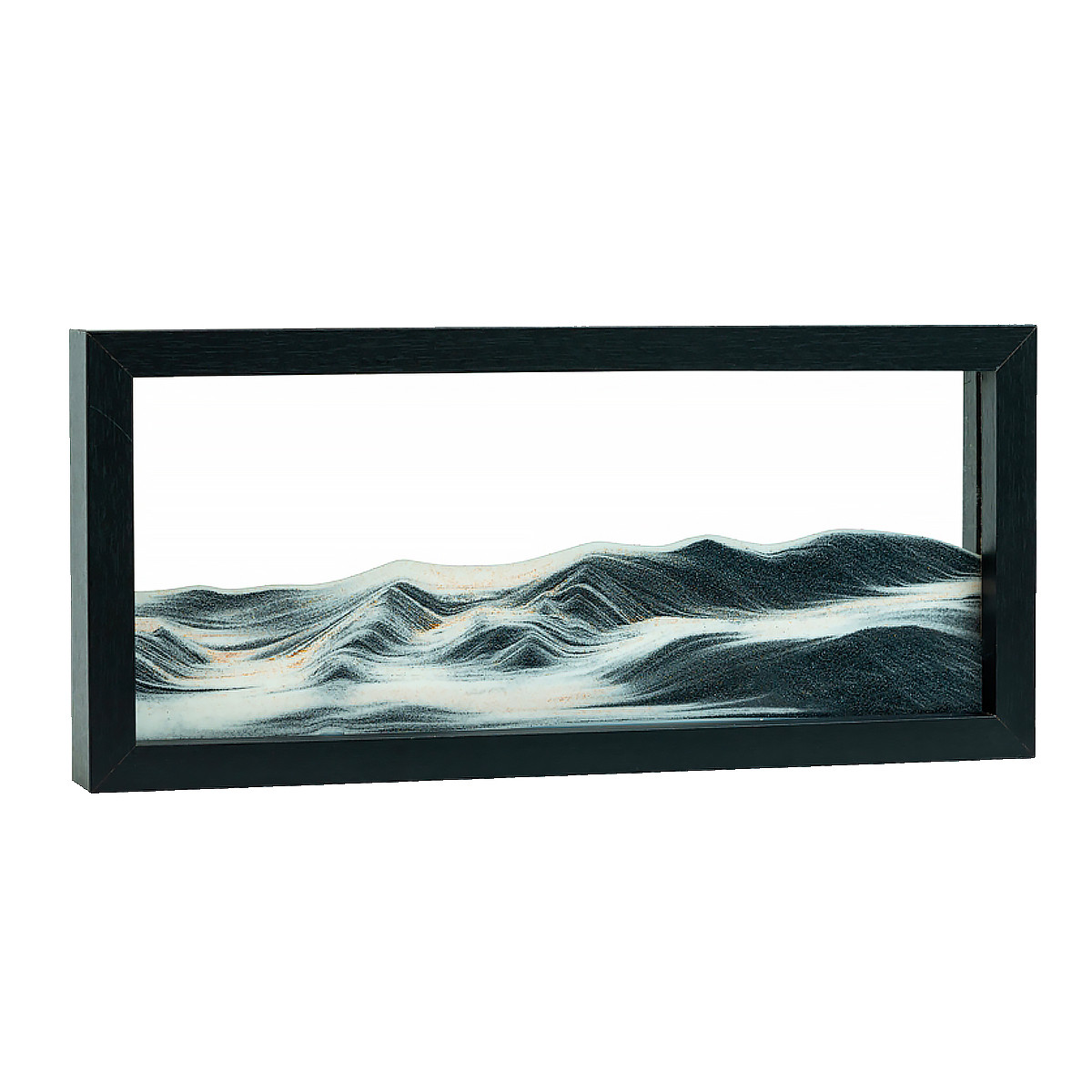 Cadre photo d'art de sable en mouvement, images de paysages de