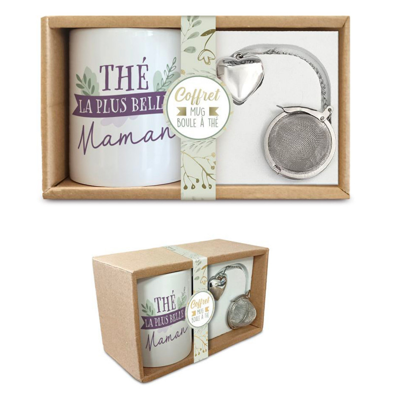 Coffret Cadeau Mug Boule à Thé Plus Belle Maman MyCrazyStuff