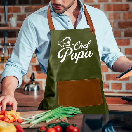 Tablier Chef Papa en Coton - MyCrazyStuff