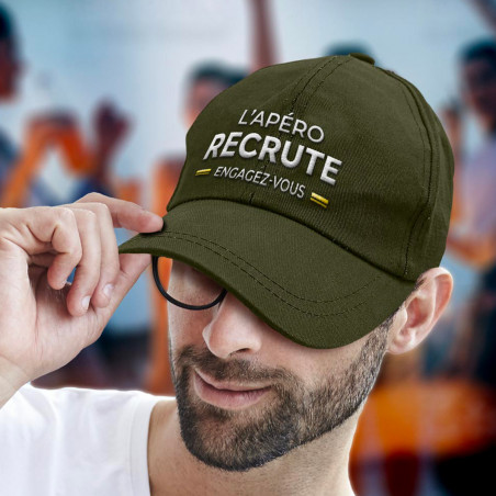 Casquette L'apéro recrute - Mycrazystuff.com