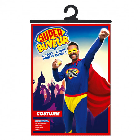 Costume Super Buveur en action à une fête - Mycrazystuff.com