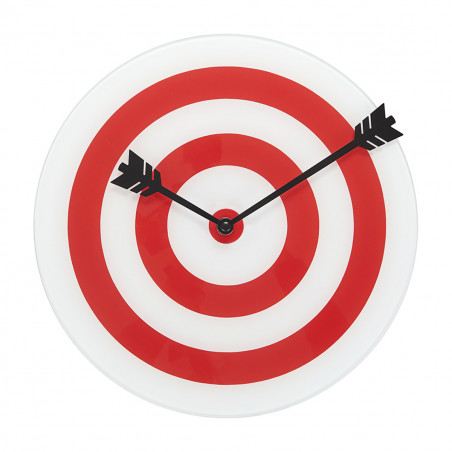 Horloge murale cible colorée et silencieuse 30cm mycrazystuff.com