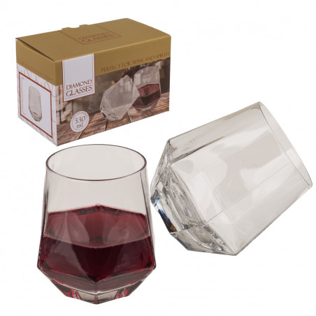 Verres Diamond - L'Élégance et l'Innovation pour les Amateurs de Vin | MyCrazyStuff.com