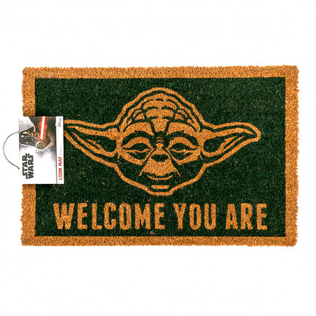 Paillasson Star Wars représentant Yoda, idéal pour les fans de la saga