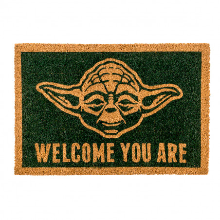 Paillasson Star Wars représentant Yoda, idéal pour les fans de la saga