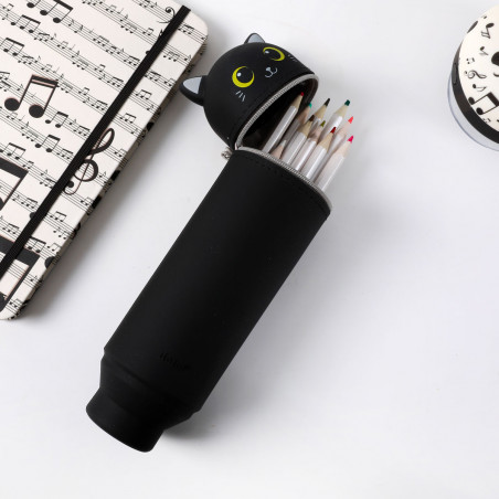 Trousse et pot à crayon chat Kawaii - Mycrazystuff.com