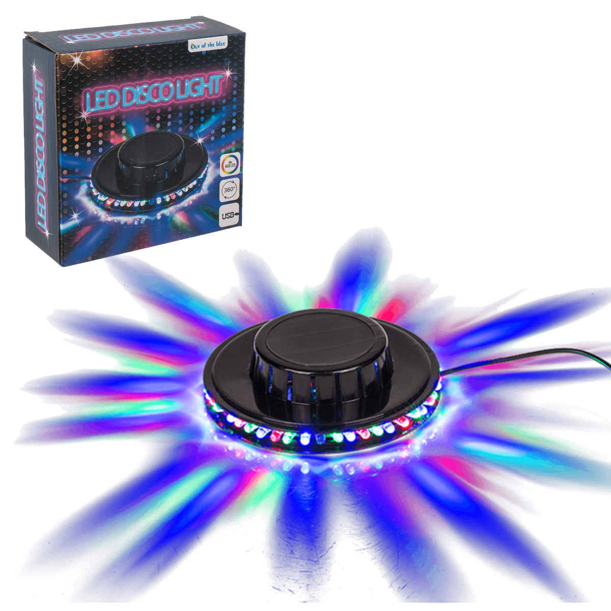 Jeux de Lumiere pour Soiree, Boule Disco USB 360° Lumineuse