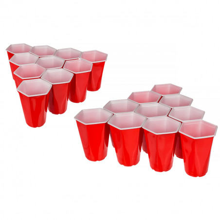 Kit Beer Pong hexagonal - Mycrazystuff