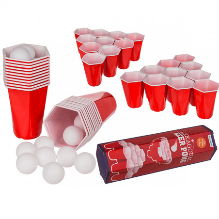 Kit Beer Pong hexagonal - Mycrazystuff