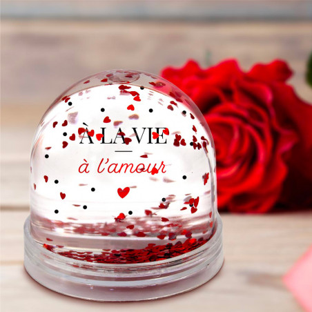 Boule à neige "à la vie à l'amour" - mycrazystuff
