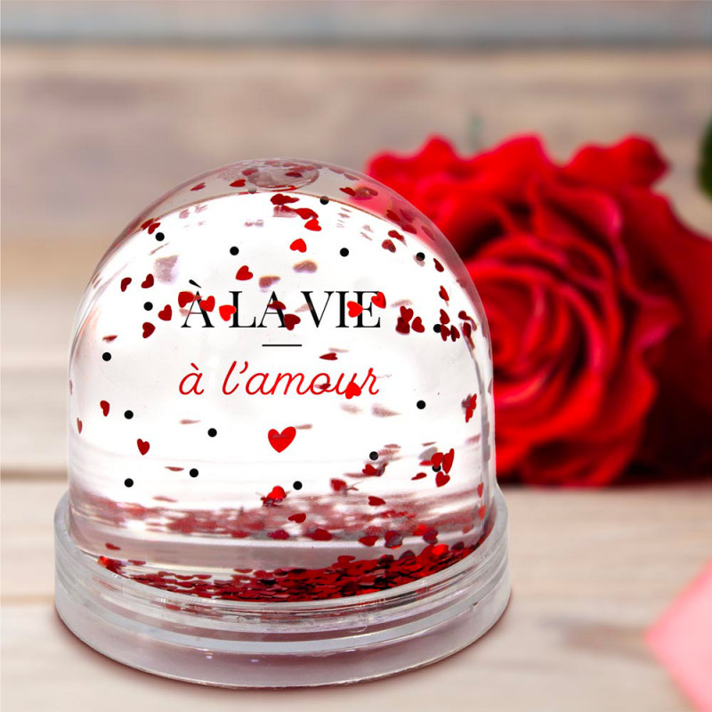 Boule à neige "à la vie à l'amour" - mycrazystuff