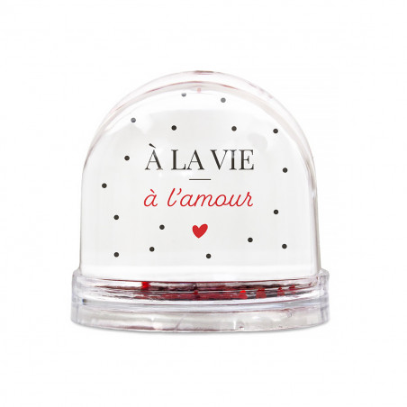 Boule à neige "à la vie à l'amour" - mycrazystuff