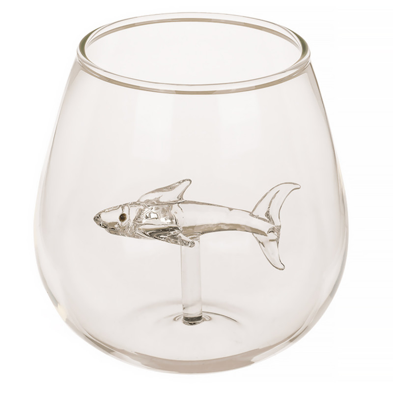 Verre à Vin Sans Pied Shark requin - Mycrazystuff