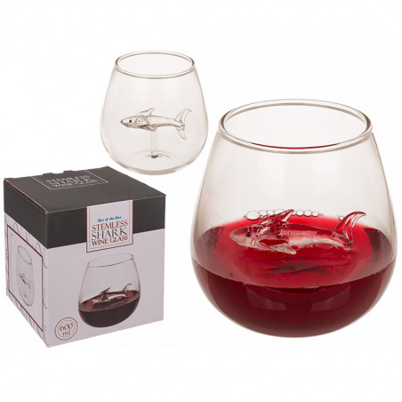 Verre à Vin Sans Pied Shark requin - Mycrazystuff