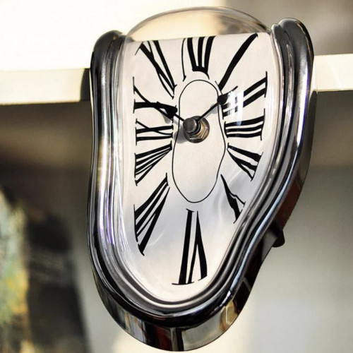 Horloge montre molle façon Dali CHIFFRES ROMAINS