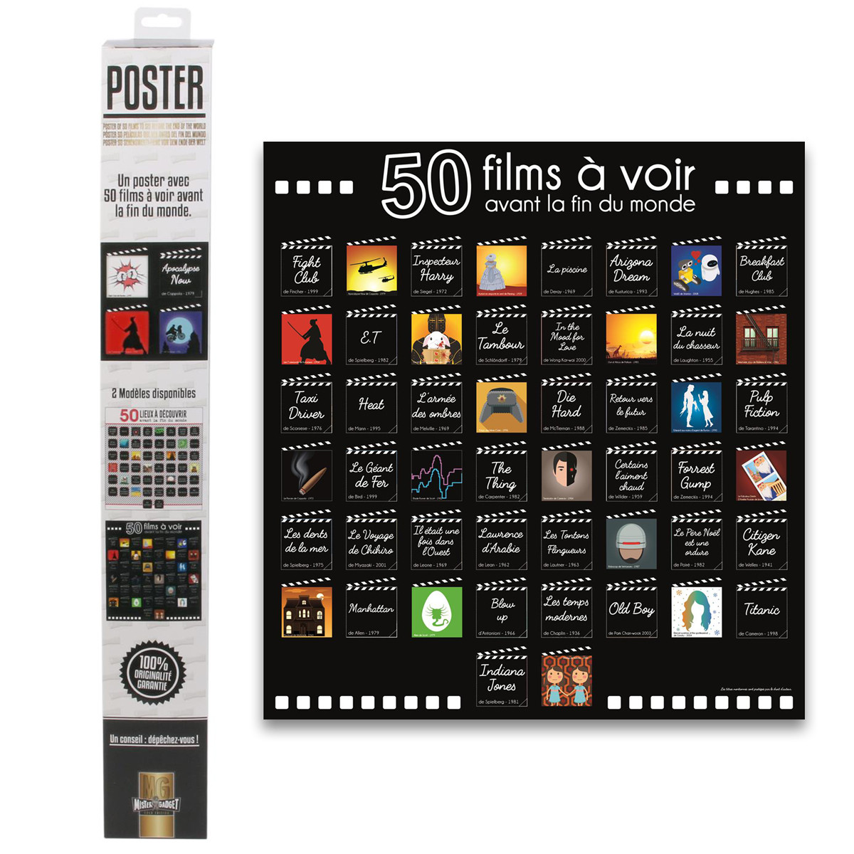 Affiche De Films À Gratter, 100, 100, Film Incontournable, Liste