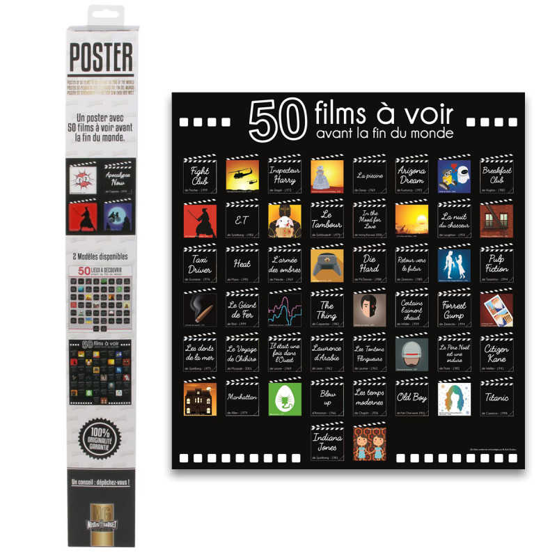 Poster 50 films à voir avant la fin du monde - Mycrazystuff.com