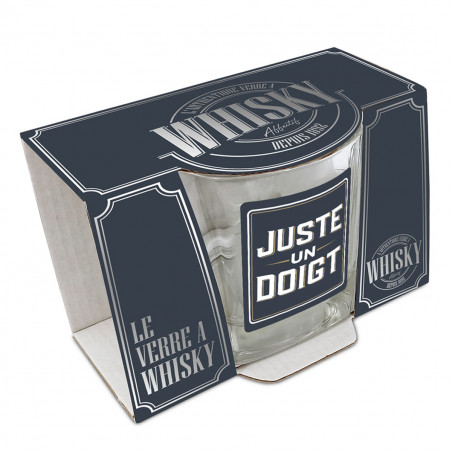Verre à whisky Juste un doigt - Mycrazystuff