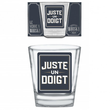 Verre à whisky Juste un doigt - Mycrazystuff