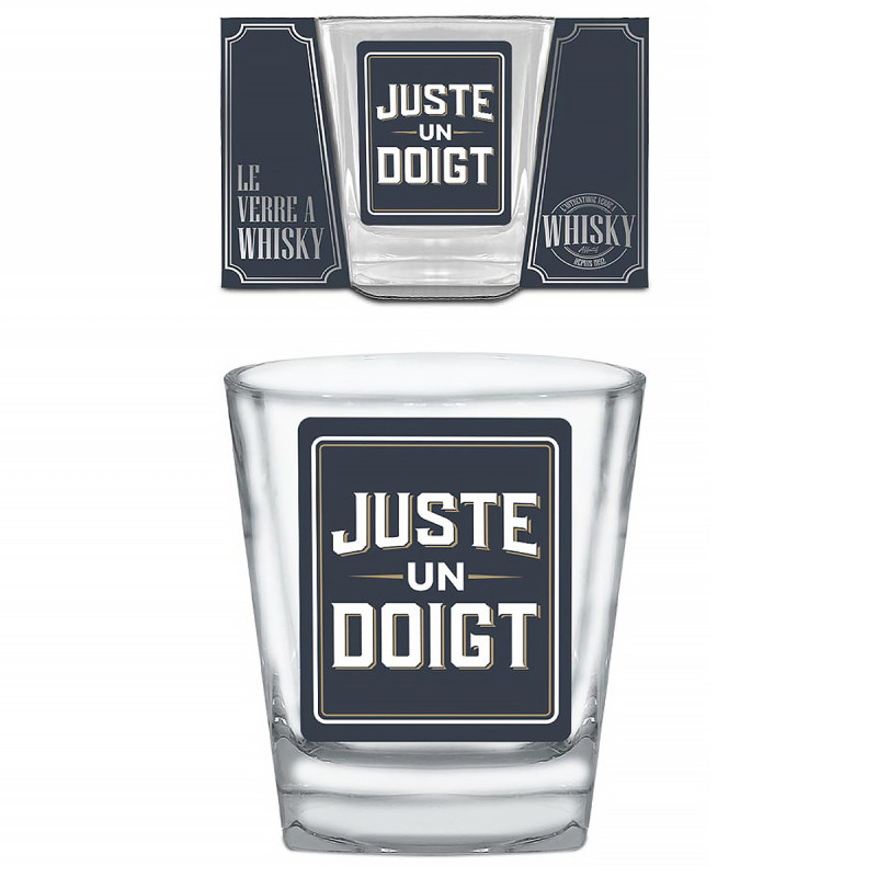 Verre à whisky Juste un doigt - Mycrazystuff