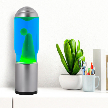 Lampe lave bleu-vert diffuseur de parfum intégré - Mycrazystuff
