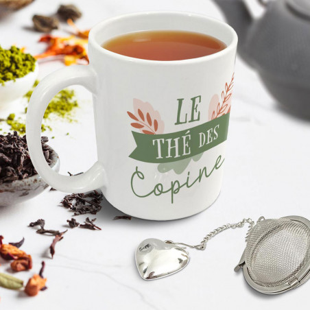 Coffret Mug Boule à Thé "Le Thé des Copines" - Mycrazystuff