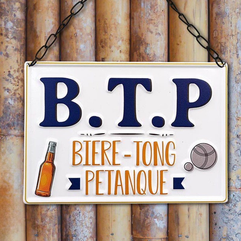 Plaque Métal Stc Sas 15-1091 - Pétanque - Neuve Sous Emballage