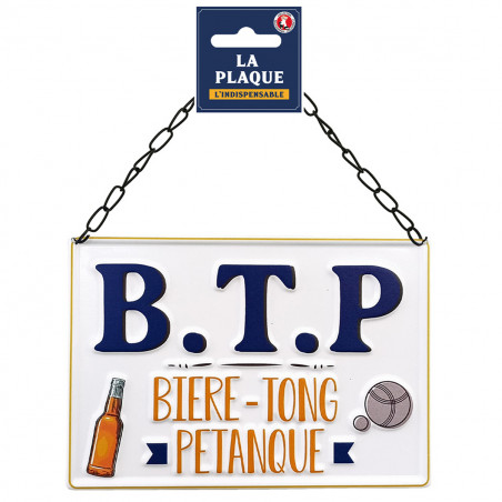 Kit BTP Estival - Duo Bob et Plaque Métal - Style et Humour - MyCrazyStuff.com