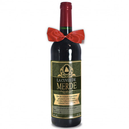 Bouteille humoristique Cuvée de Merde - Mycrazystuff