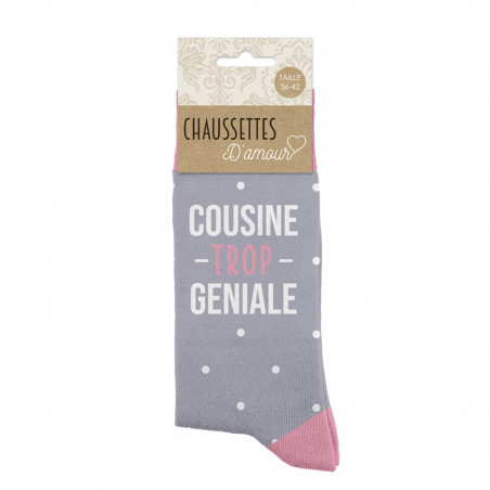 Ensemble mug et chaussettes Cousine parfaite - mycrazystuff
