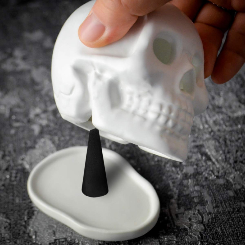 Tête de mort Brûleur d'Encens Gift Republic - Fusion d'Art et de Parfum - Mycrazystuff.com