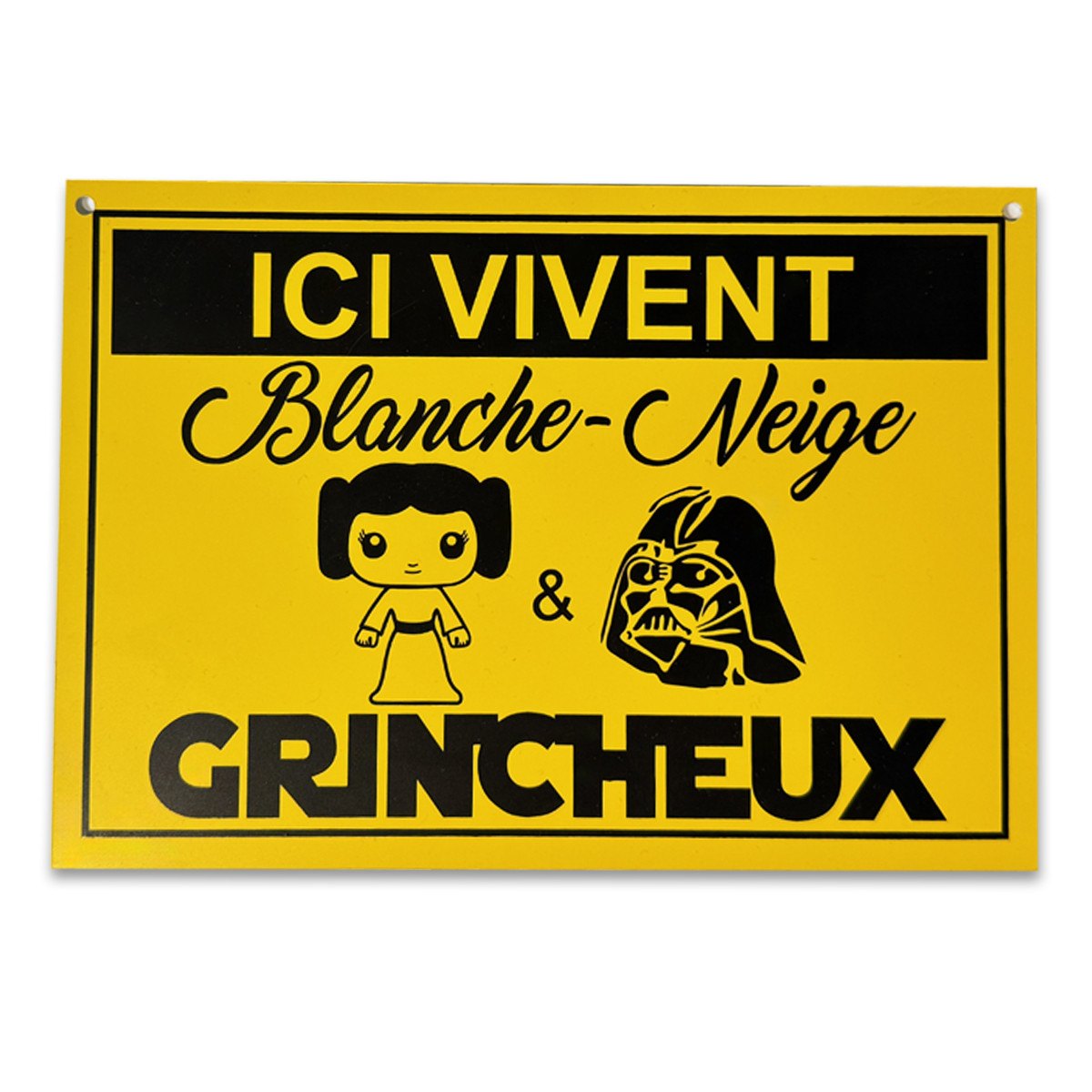 Plaque Murale Humoristique 'Soyez Coquine Sauvez Le Père Noël' - Noël, PVC
