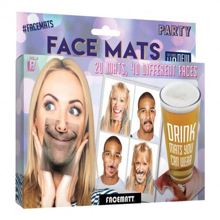 Dessous de Verre Grimaces - MyCrazyStuff.com, Le Fun à Chaque Verre!