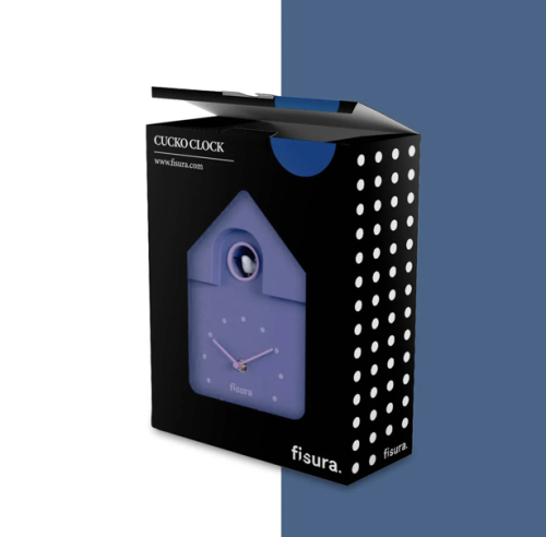 Fisura - horloge coucou violette pendule