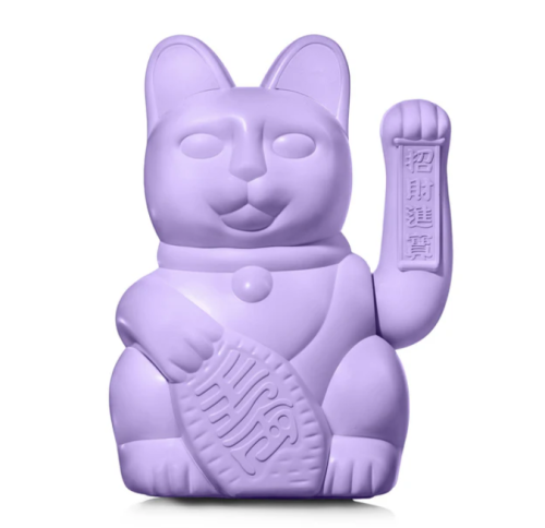 Donkey - Lucky cat géant violet lilas optimisme