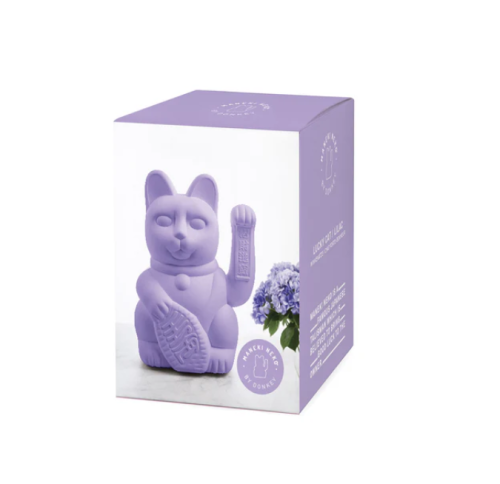 Donkey - Lucky cat géant violet lilas optimisme