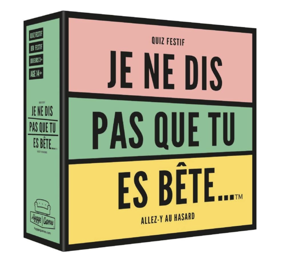 Jeu Je ne dis pas que tu es bête - hugge games